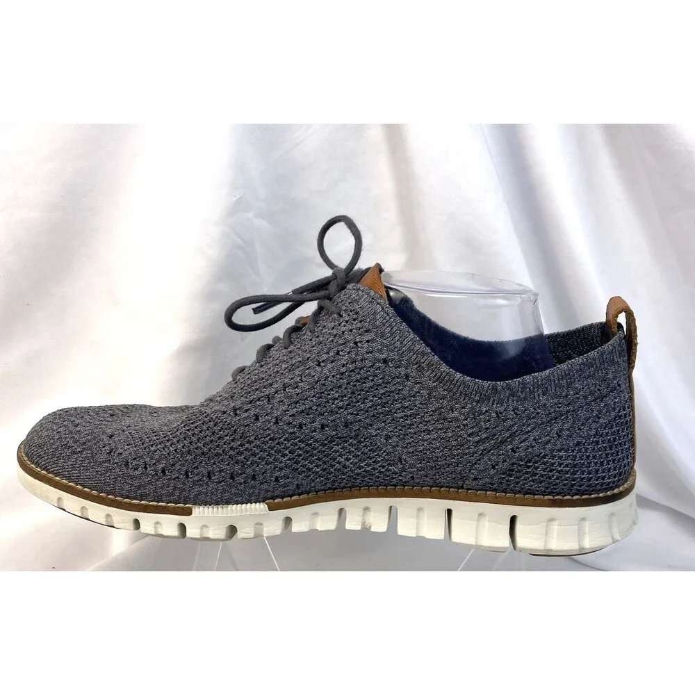 Cole Haan Zerogrand Stitchlite Men's Size 10M Oxford Grey Dress Shoes C27692